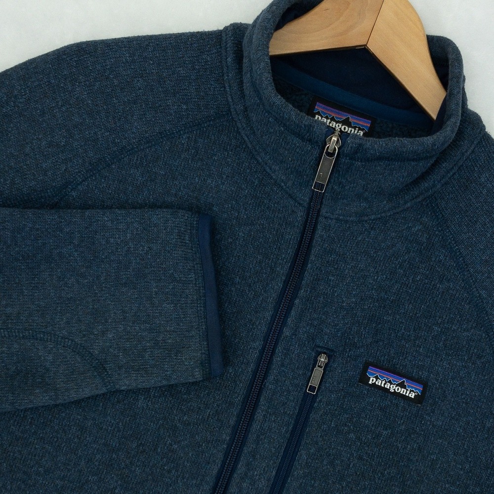Patagonia Better Sweater Jacket Mens Large Blue Full Zip Fleece